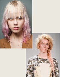 пастельные акценты на волосах фото